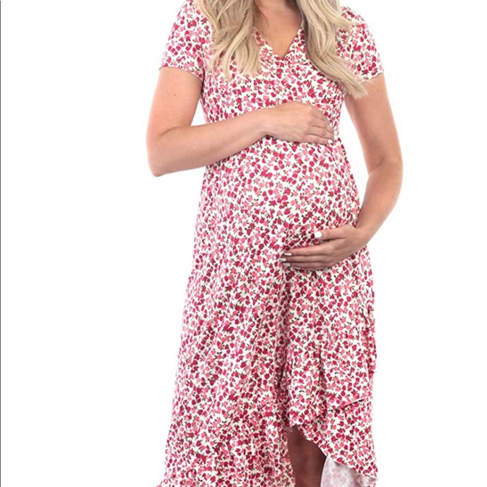 Floral maternity dress